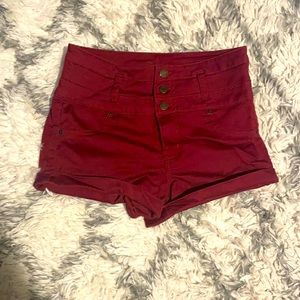 High waisted shorts